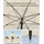 Songmics Sonnenschirm Ø 200 cm Beige