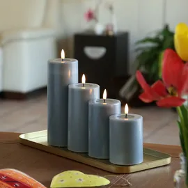 Deluxe Homeart MIA LED Kerzenset 4 St. grau