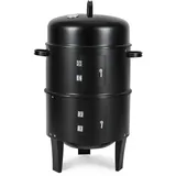 Wolketon 3 In 1 Smoker Räuchertonne  Ø 40 Cm Räucherofen Holzkohlegrill Räuchergrill Bbq Grilltonne