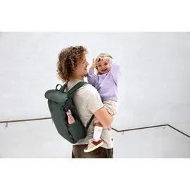 Lässig Outdoor Rolltop Backpack dunkelgrün