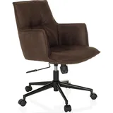 hjh living Bürostuhl SOLAO LIFE - Home Office Dunkelbraun