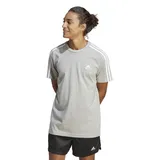 adidas Herren T-Shirt (Short Sleeve) M 3S Sj T, Medium Grey Heather/White, IC9337, XS