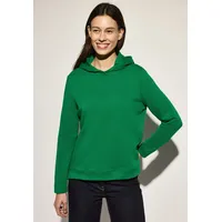 Cecil Damen, B303218 Basic Hoodie Garden Green, XXL -
