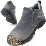 PROESVESMY Sicherheitsstiefel Herren Arbeitsschutzschuhe Leichte Arbeitsschuhe s3 s1 Leicht Sportlich Arbeitsstiefel Herren Sicherheitsschuhe s2 Arbeits Baustellenstiefel - 45 EU Weit