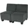 Mendler Couch Stoff 2-Sitzer Grau
