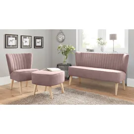 Home Affaire Couch Polyester 2-Sitzer Rosa