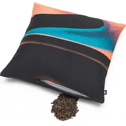 Soft Void Kissen 40 x 40 cm mit Füllung aus Buchweizenschalen