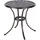 Beliani Gartentisch Ø 68 x 70 cm Braun