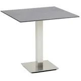 Niehoff Bistro Edelstahl - 95 x 95 cm HPL Granit-Design