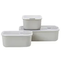 Mepal Frischhaltedosen-Set EasyClip weiß 2x 0,7 l; 1,5 l,