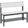 C+P Sitzbank mit Rückenlehne, Basic Plus, H796xB1000xT407mm, Gestell Schwarzgrau / Dekor Weiß (8060-310)