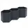 Mendler Hochbeet HWC-P64 77 x 264 x 100 cm Anthrazit