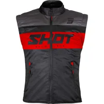 Shot Bodywarmer Lite Weste, schwarz-rot, Größe XL
