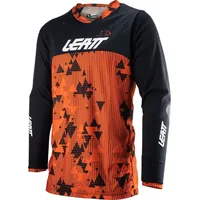 Leatt 4.5 Enduro Digital Motocross Jersey, schwarz/orange, M