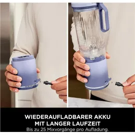 Ninja BC251EULD Tragbarer Mixer, 0,57 l Standmixer Blau