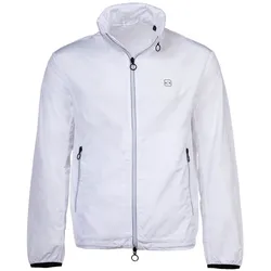 AX ARMANI EXCHANGE Herren Windjacke - Leichte Jacke, Reißverschluss, Taschen, einfarbig Weiß XL