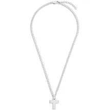 Tom Tailor Kette mit Anhänger Edelstahl Silber