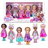 Sparkle Girlz Prinzessin Modepuppen zum Sammeln (6er-Pack)