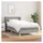 vidaXL Boxspringbett 100 x 200 cm Hellgrau