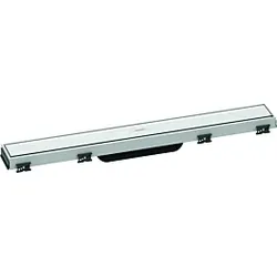 hansgrohe RainDrain Match Duschrinne 56036450 60cm, Fertigset, mit höhenverstellbarem Rahmen, weiß