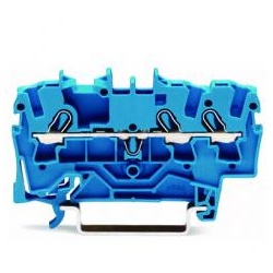 Wago TOPJOB® S 3-Leiter-Durchgangsklemme, Serie 2004, blau (VPE 50 STK)