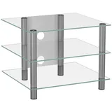 VCM Sindas TV-Rack 60 cm Alu/Klarglas
