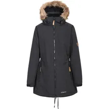 Trespass Celebrity, Black, S, Warme Wasserdichte Jacke mit abnehmbarer Kapuze für Damen, Schwarz, Small