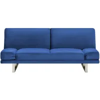 Modernes Schlafsofa mit Polsterbezug Blau Samtstoff skandinavischer Stil York