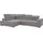 exxpo - sofa fashion Eckcouch Polyester 2-Sitzer Silber