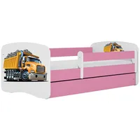 Raumhirsch furniture Kinderbett, Rosa, Holzwerkstoff, Holzwerkstoff, 1 Schubladen, 80x160