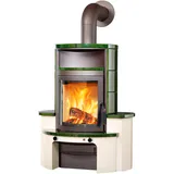 Kaminofen HARK "Avenso GT ECOplus 6 KW", grün (titanfarben), Kaminöfen, grün-glänzend, mit EcoPlus Filter