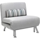 Homcom Schlafsessel,, Grau, Metall, 70x75x75 cm, Wohnzimmer, Sessel, Schlafsessel