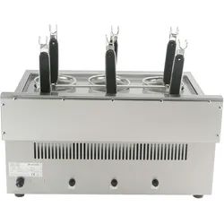 GastroHero Elektrischer Nudelkocher - 6 Siebe - 24,75l - Rostfreier Stahl - 230V - ENK6