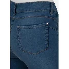 Stooker Women 7/8-Jeans STOOKER WOMEN "Capri Denim Skinny Fit Jeans", Damen, Gr. 46, Länge 19, blau (blau denim), Denim/Jeans, 78% Baumwolle, 20% Polyester, 2% Elasthan, skinny fit 7/8-Länge, Jeans, Skinny Fit Casual Clean Wash Denim Jeans Magic Shape Effekt für Damen
