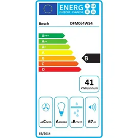 Bosch DFM064W54 Flachschirmhaube 60 cm silbermetallic