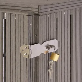 Mendler WPC-Mülltonnenverkleidung HWC-J28 1er/2er grau