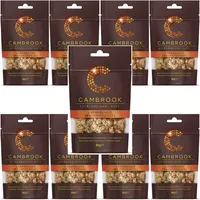 Cambrook - Karamellisierte Sesam-Erdnüsse, 80-g-Beutel, 9er-Pack