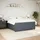 vidaXL Boxspringbett 180 x 200 cm Dunkelgrau