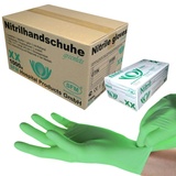 SFM ® GREENLETS : XL Nitrilhandschuhe puderfrei F-tex grün (1000)