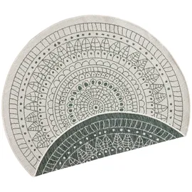 HANSE HOME Porto Wendeteppich", grün, H:5mm ⌀100cm Kunstfaser, Teppiche, Teppich, Wetterfest, Balkon, Garten, Wohnzimmer, Wasserfest