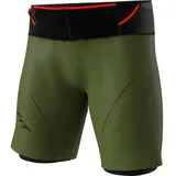 Dynafit Ultra 2-in-1-shorts - Winter Moss / Black / DNA Green - 2XL