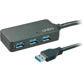 Lindy USB 3.0 Aktivverlängerungshub Pro 4 Port Hub