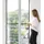 Schellenberg Fliegengitter für bodentiefe Fenster Premium 120 x 240 cm Grau