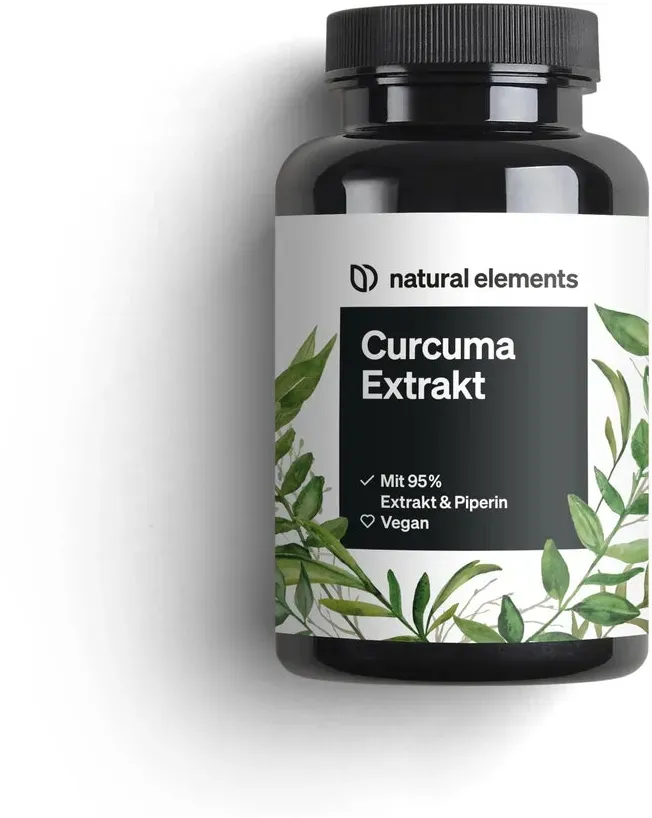 Curcuma Extrakt - 90 Kapseln - Curcumingehalt EINER Kapsel entspricht ca. 10.000mg Kurkuma - Hochdosiert aus 95% Extrakt - Laborgeprüft, vegan und in Deutschland produziert 90 St