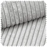 novely® Stoff PORTO - Polsterstoff in Breitcord-Optik - Ultraweicher Möbelstoff, Samtige Haptik, Reißfest, Fusselfrei, Robust, Meterware, 1lfm grau