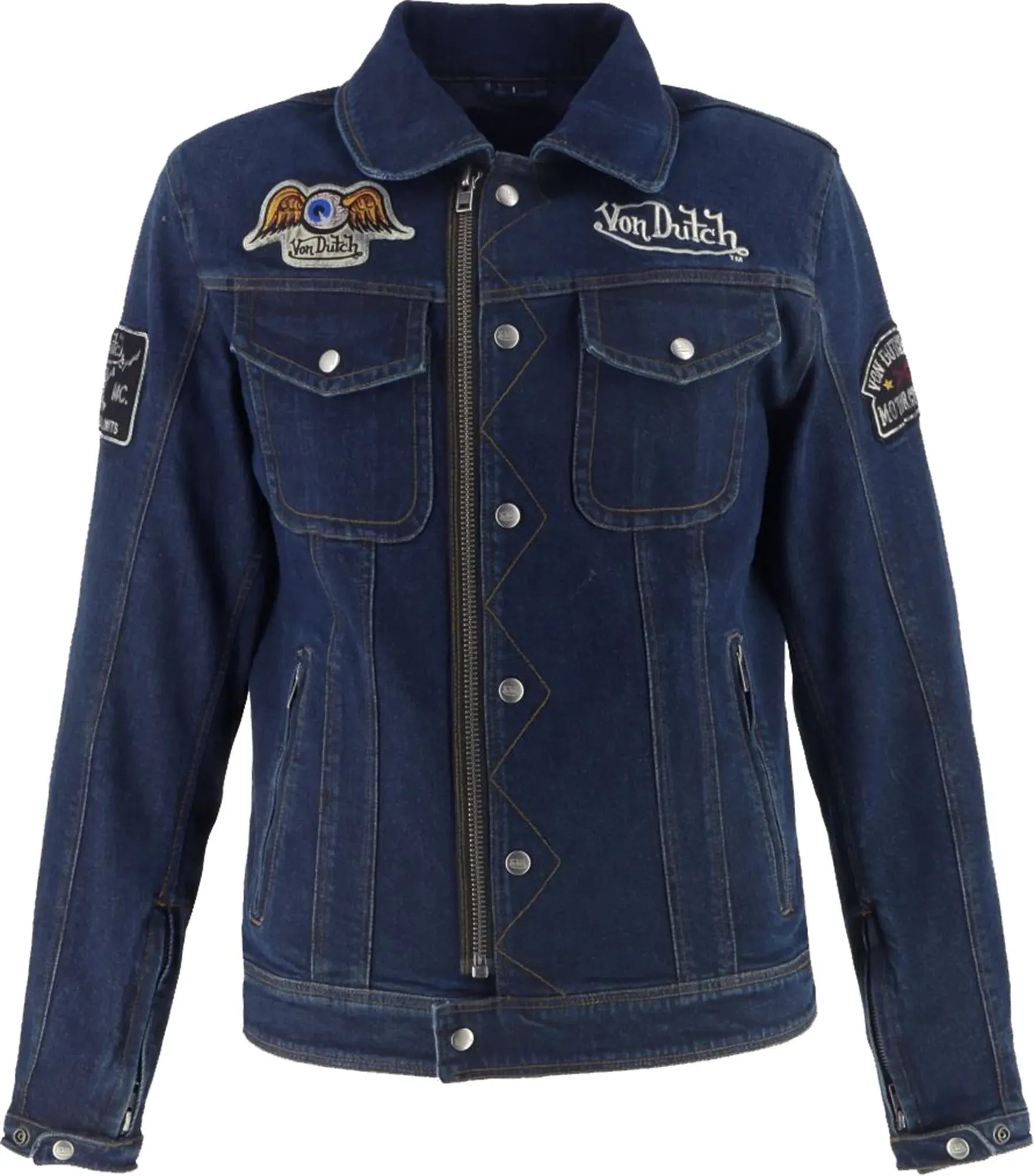 Von Dutch x Helstons Westy Motorrad-Textiljacke, Größe 2XL für Männer