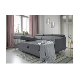 miuform Ecksofa mit Schlaffunktion Sweet Harmony ¦ grau ¦ Maße (cm): B: 228 H: 95
