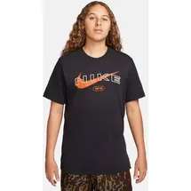 Nike T-Shirt CLUB - Schwarz,Orange,Weiß - L