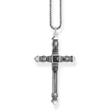 Thomas Sabo Kette mit Anhänger KE2003-508-11 Schwarz / Silber