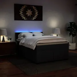 vidaXL Boxspringbett 160 x 200 cm Schwarz